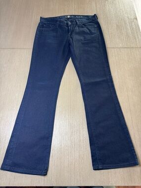7 For All Mankind Dark Navy Flare Jeans